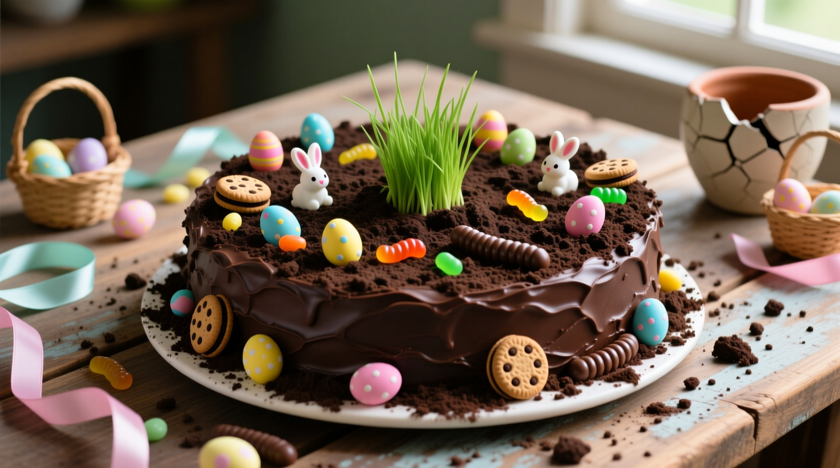 easter dirt cake