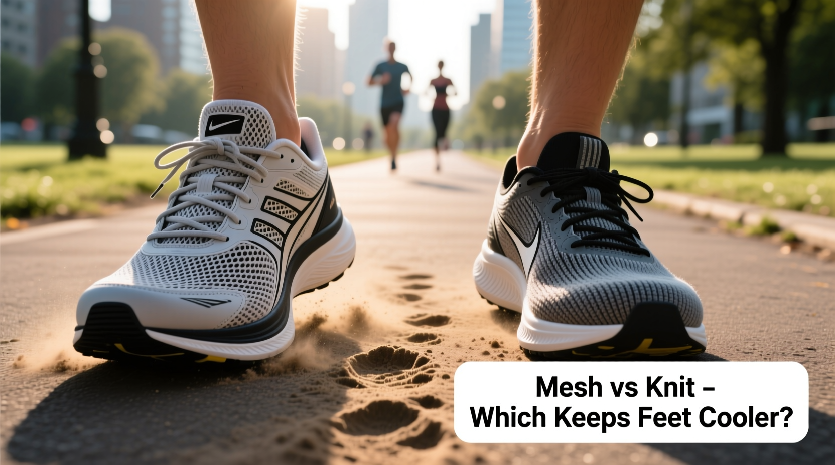 mesh running shoes vs knit which keeps feet cooler on long jogs