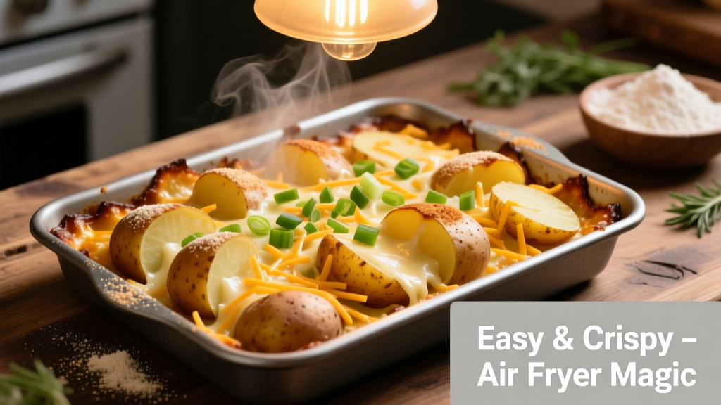 Air Fryer Baked Cheese Potato: Crispy, Cheesy & Easy