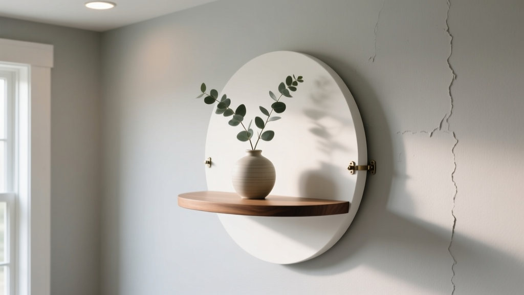How to Mount a Round Floating Shelf on Drywall