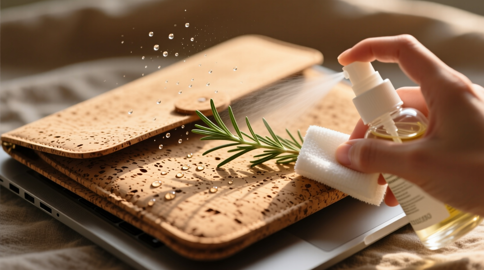 eco friendly cork sleeve cleaning