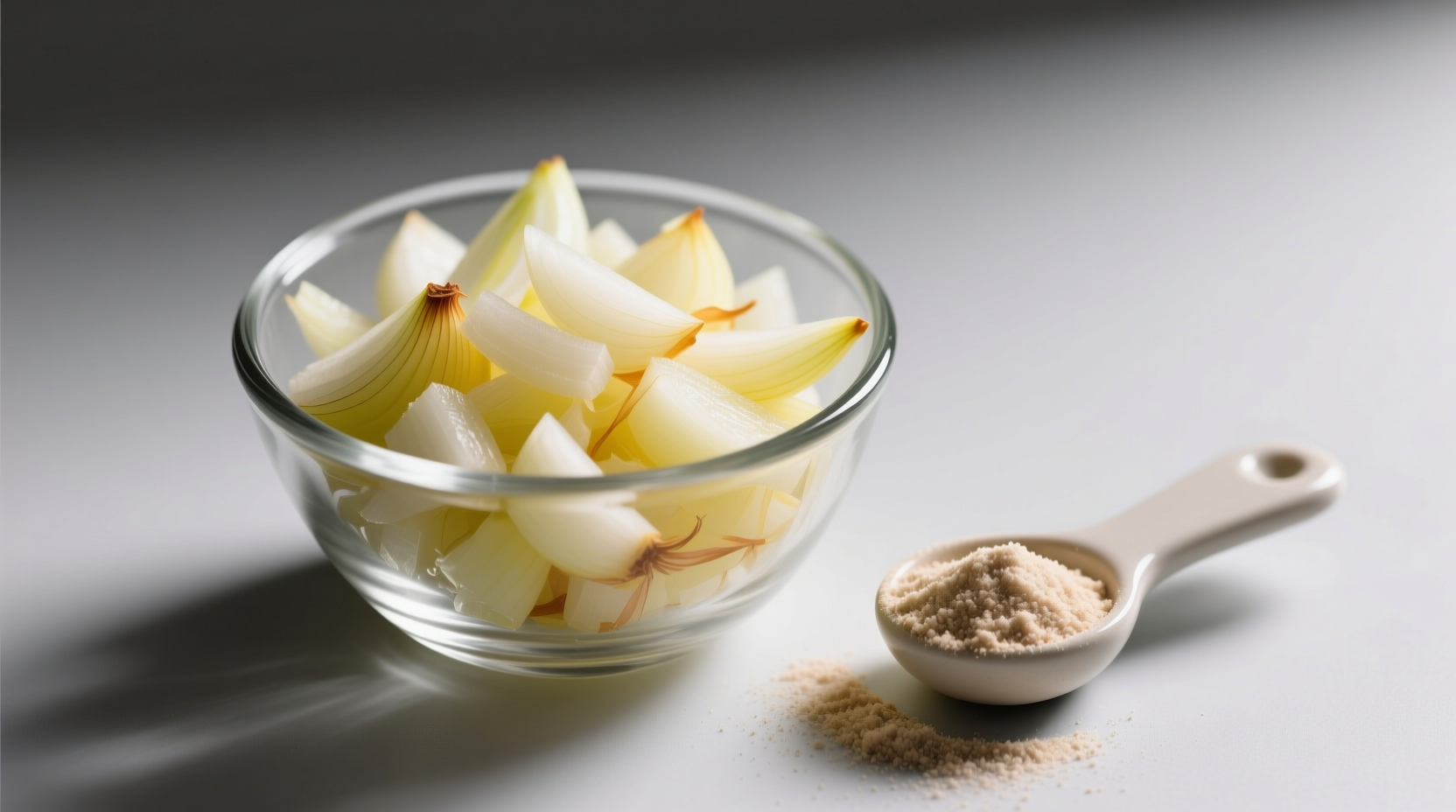 1 2 cup chopped onion to powder the exact swap