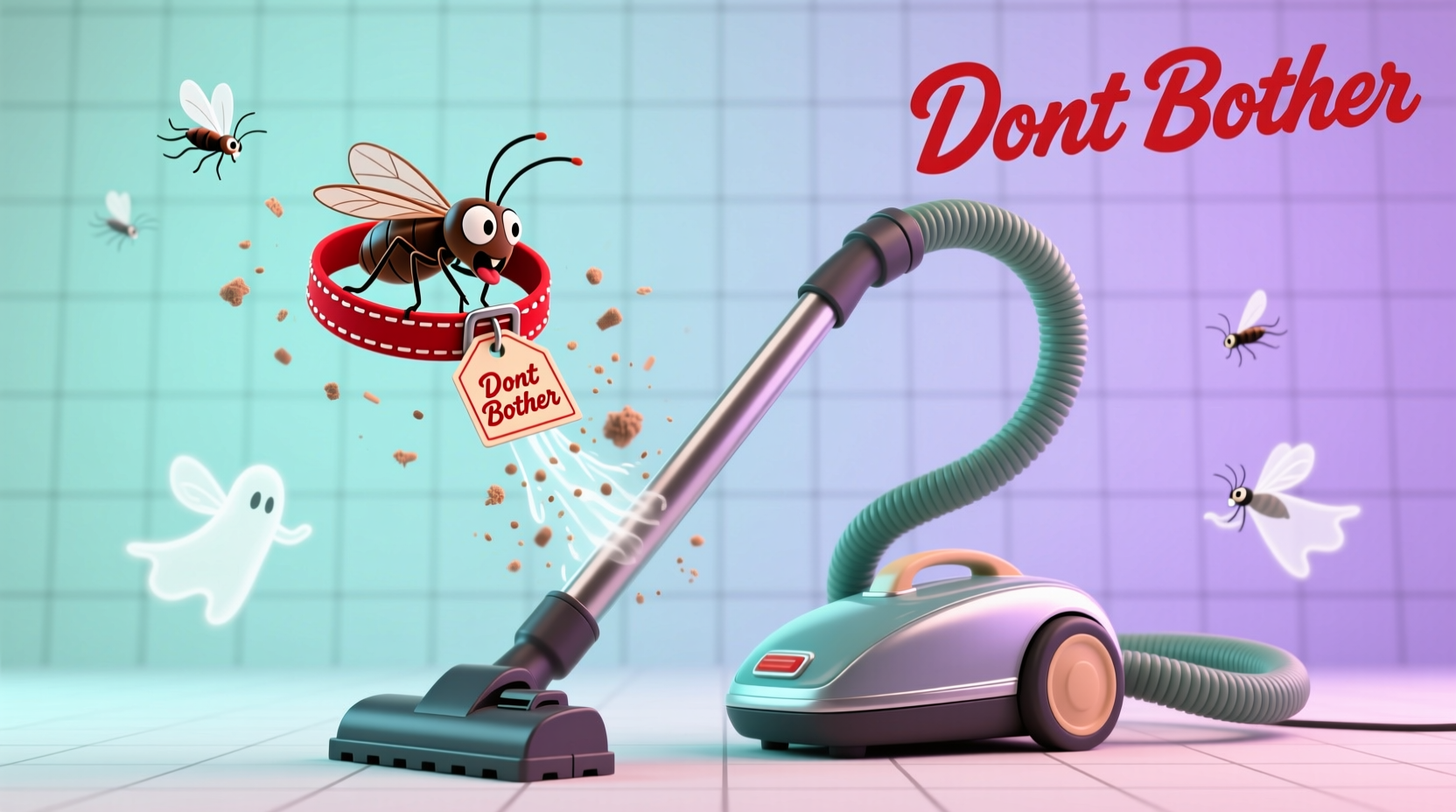 dont bother putting a flea collar in your vacuum