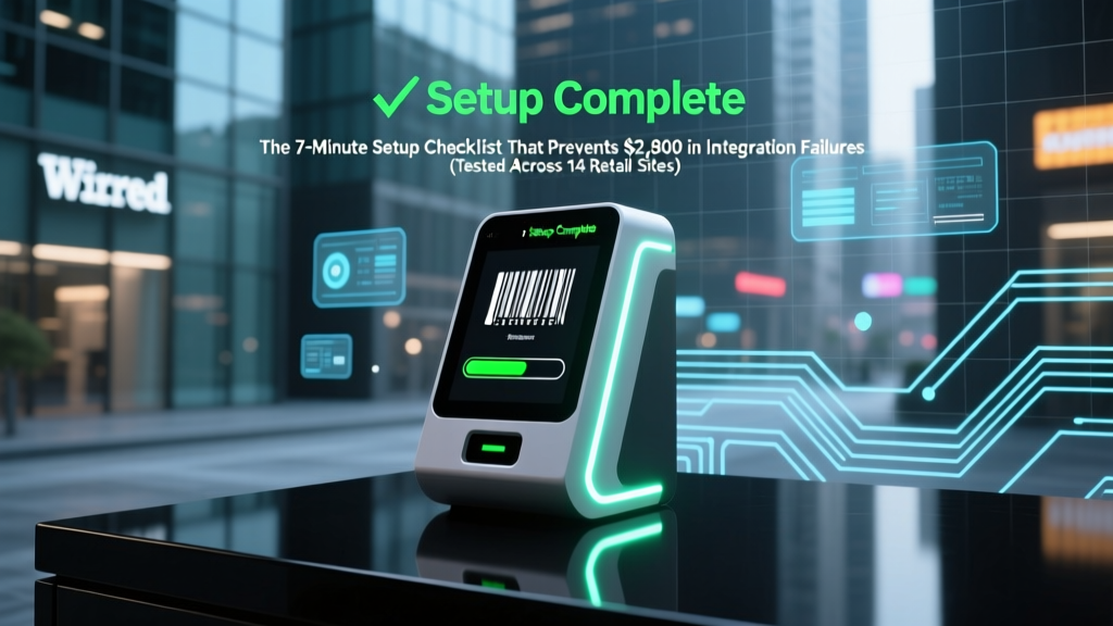 Barcode Scanner Kiosk Right: The 7-Minute Setup Checklist That Prevents $2,800 in Integration Failures (Tested Across 14 Retail Sites)