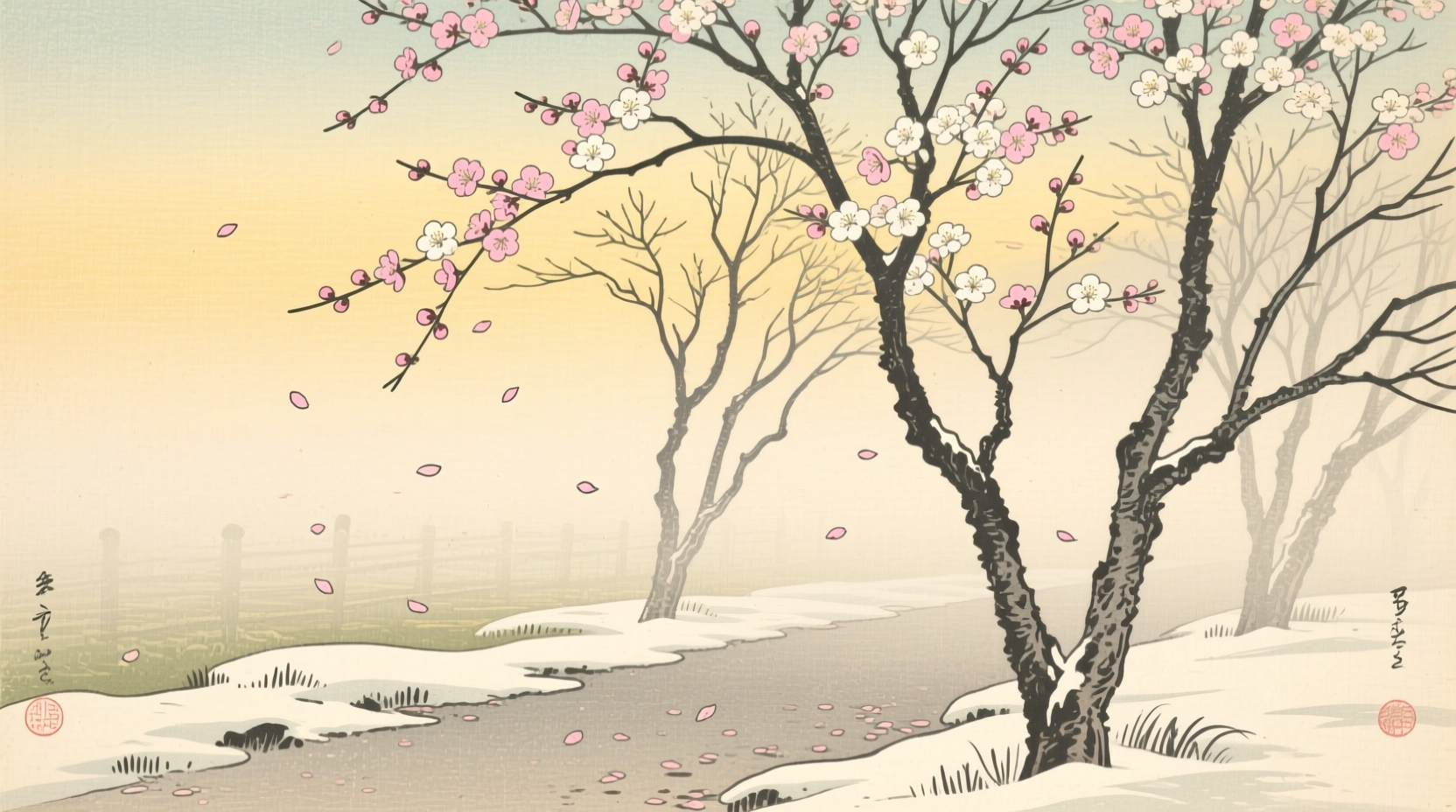 thin plum trees