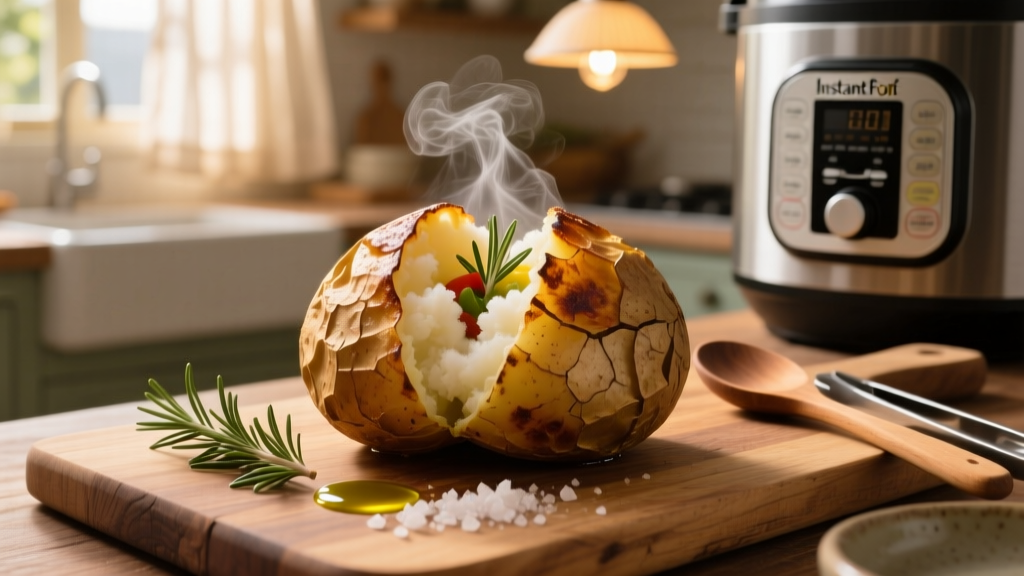 Crispy Jacket Potatoes in Instant Pot Air Fryer