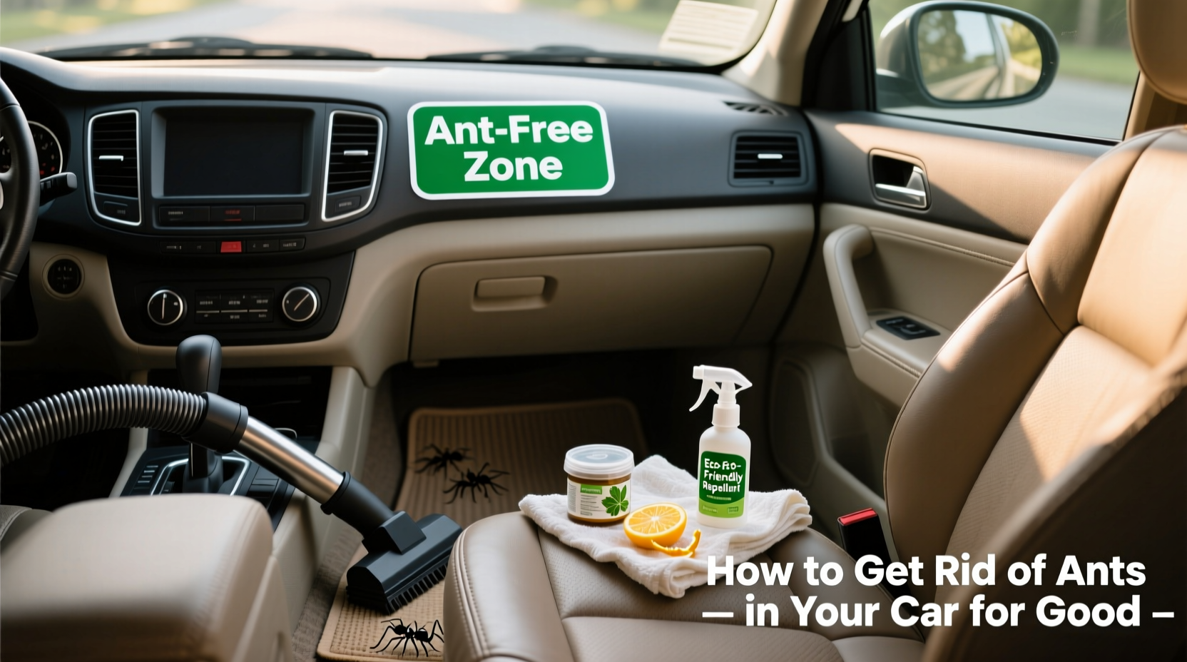 how to get rid of ants in my car