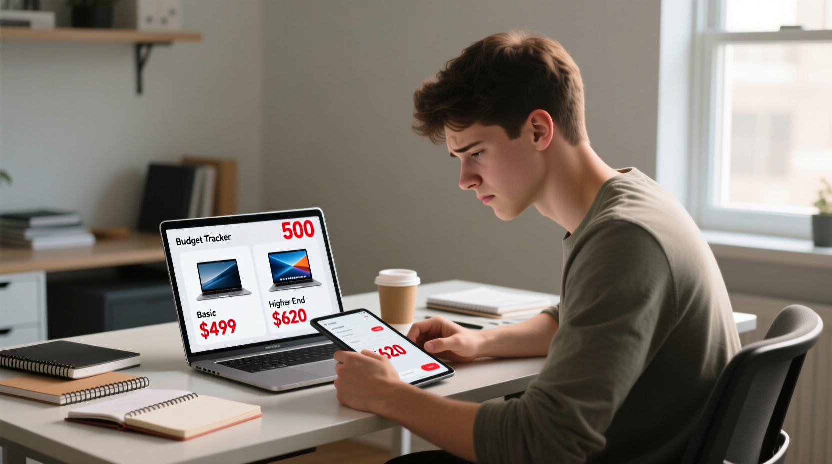 with a new computer budget of 500 is it cheaper to g