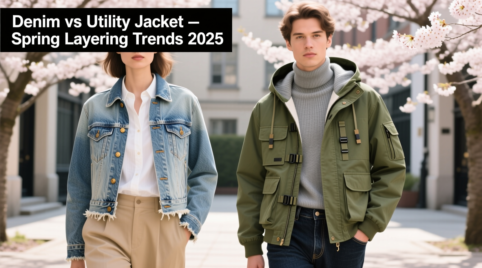denim jacket vs utility jacket which trends better for spring layering