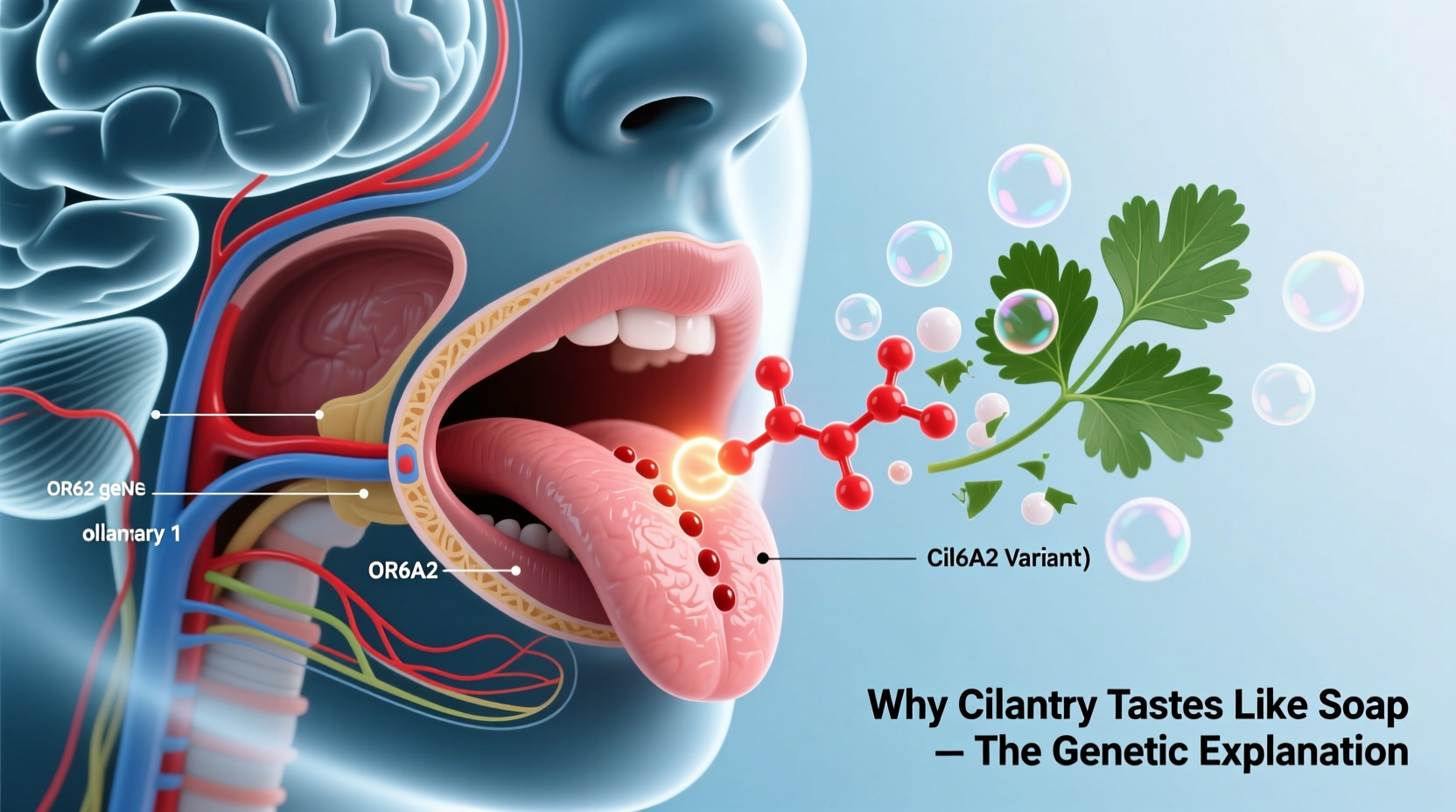 why does cilantro taste like soap genetic reason