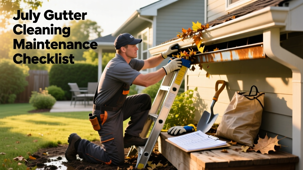 July Gutter Cleaning & Maintenance Checklist