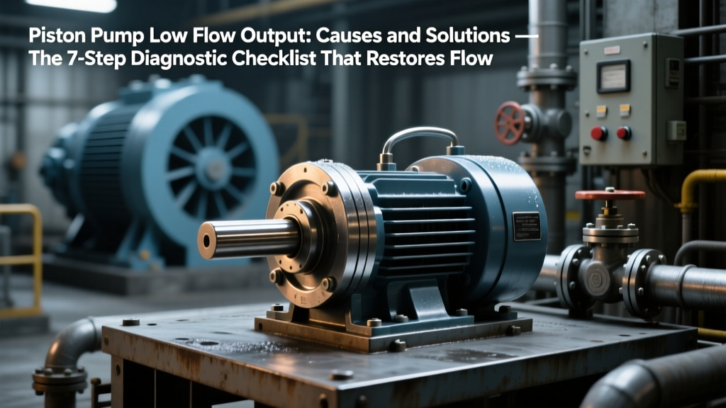 Piston Pump Low Flow: 7-Step Fix in <90 Min