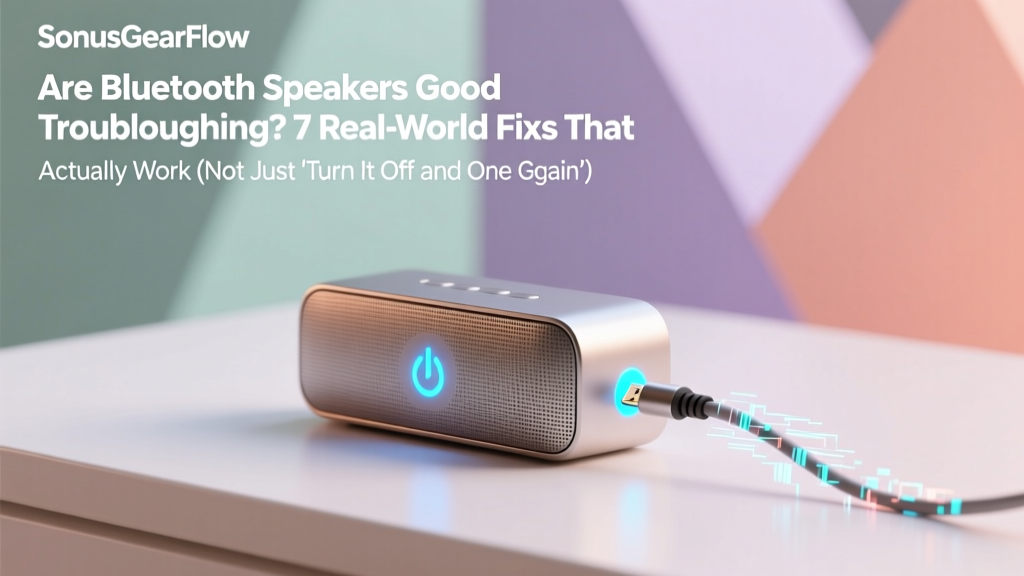 Bluetooth Speaker Troubleshooting: Real Fixes (2026)