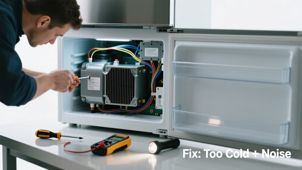 Refrigerator Freezer Too Cold & Making Noise Fix