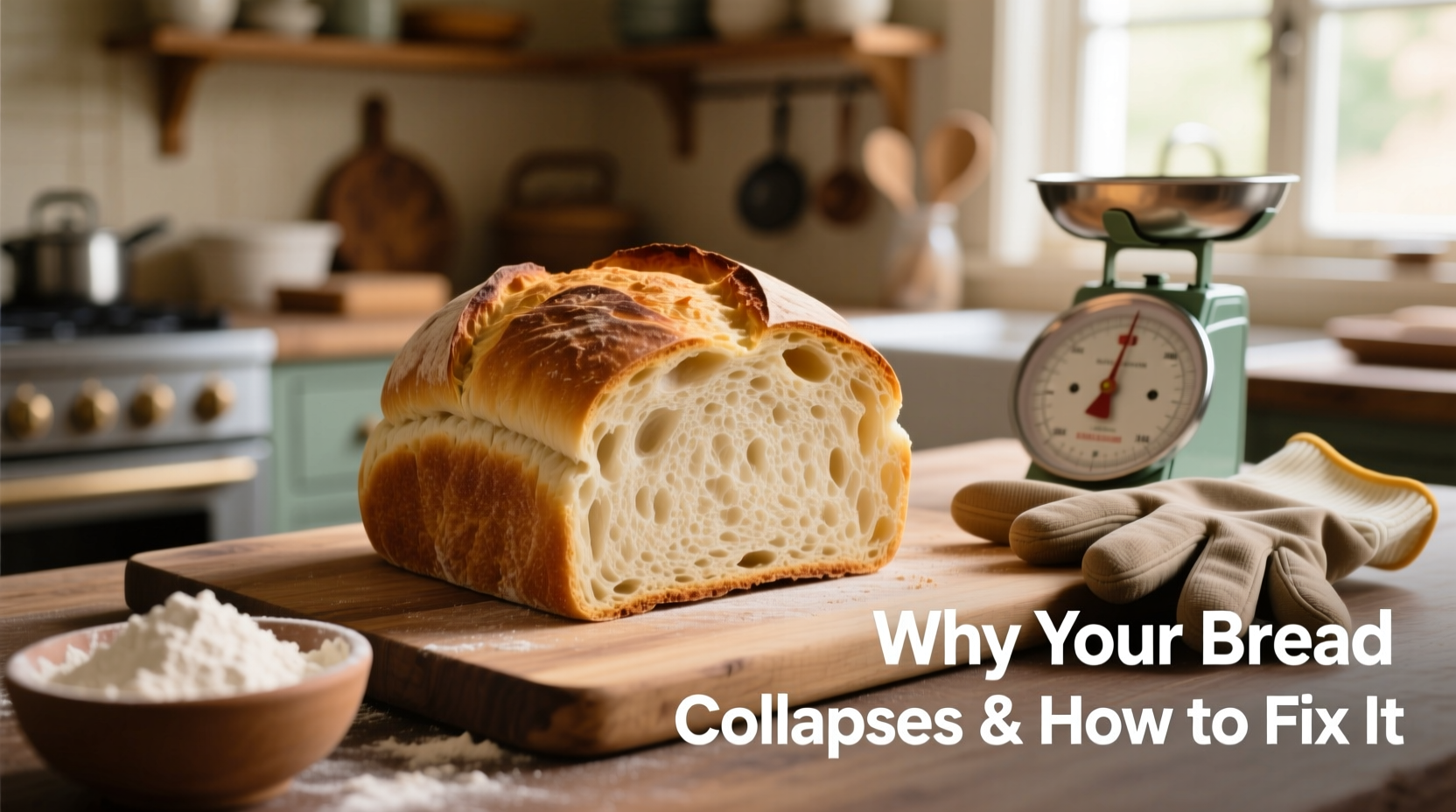 why does my bread collapse in the middle baking fixes for perfect loaves