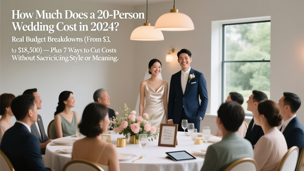 20-Person Wedding Cost in 2026: Real Budget Breakdown