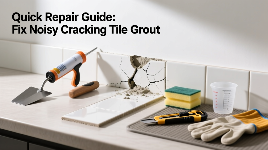 Fix Noisy Cracking Tile Grout: Quick Repair Guide