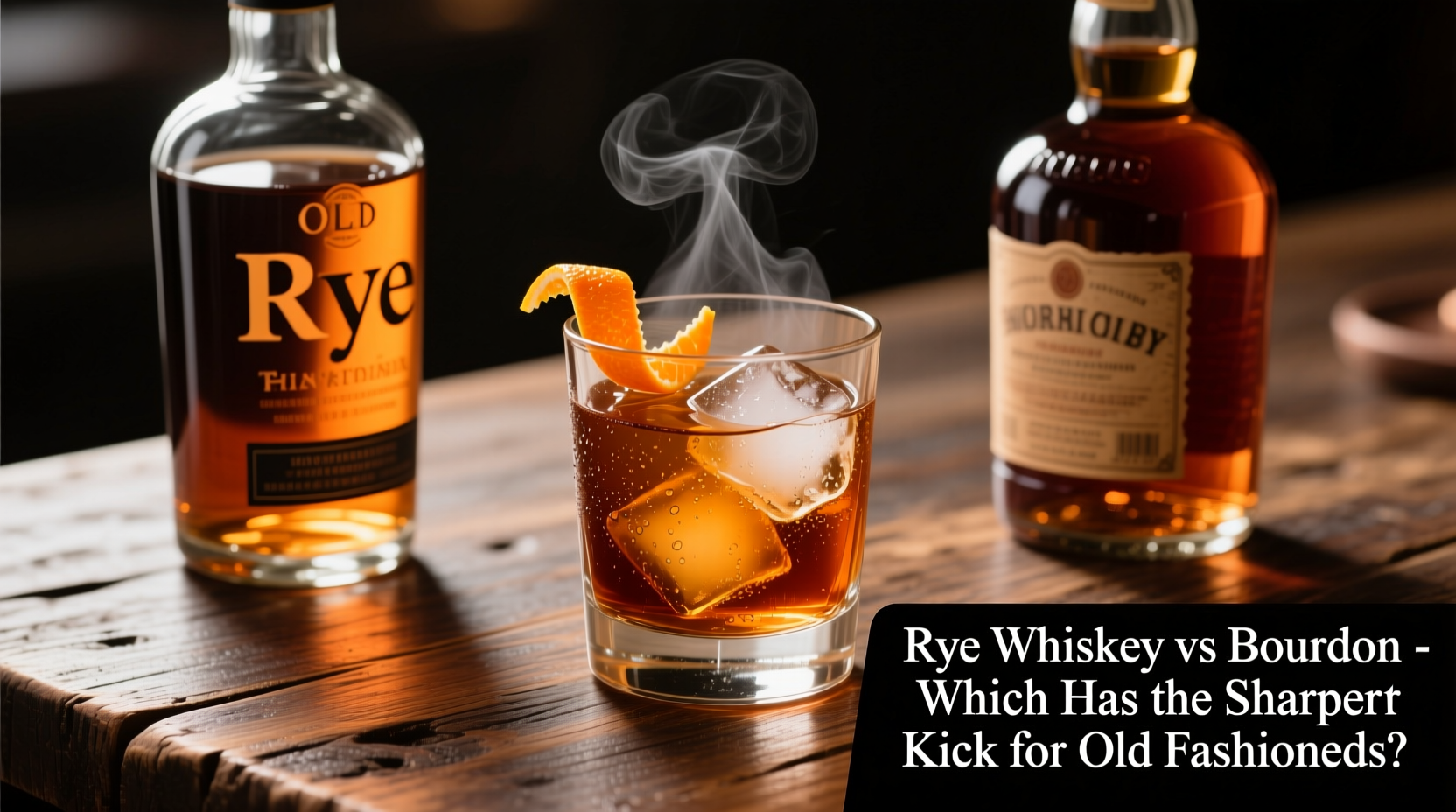rye whiskey vs bourbon which has the sharper kick for old fashioneds