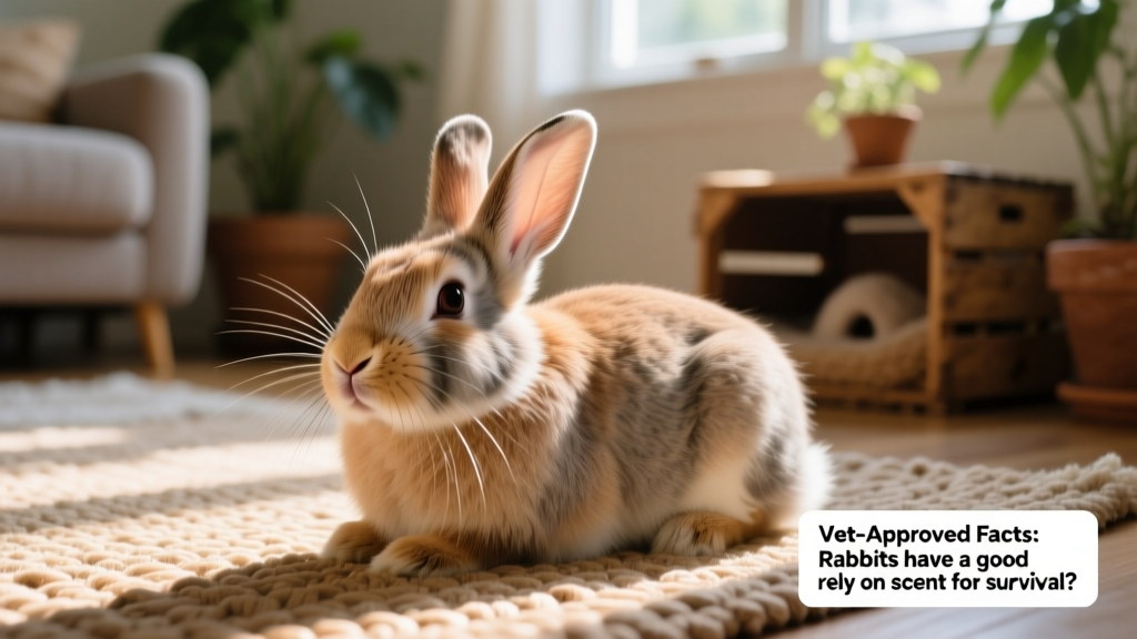 Side profile of a relaxed rabbit with clearly visible nostrils and whiskers