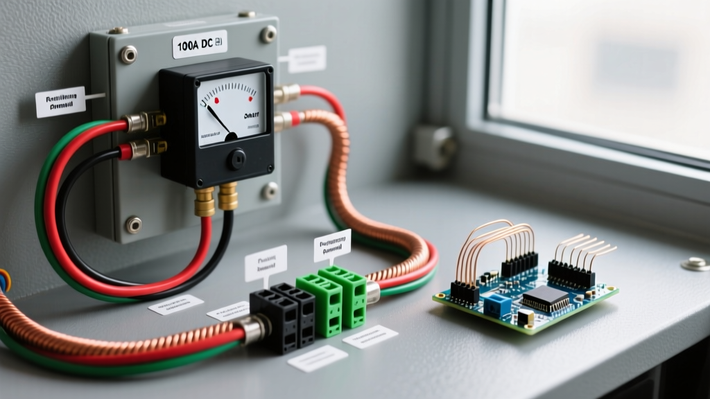 100A DC Shunt Ammeter Wiring Diagram: Node Trace and Terminal Guide