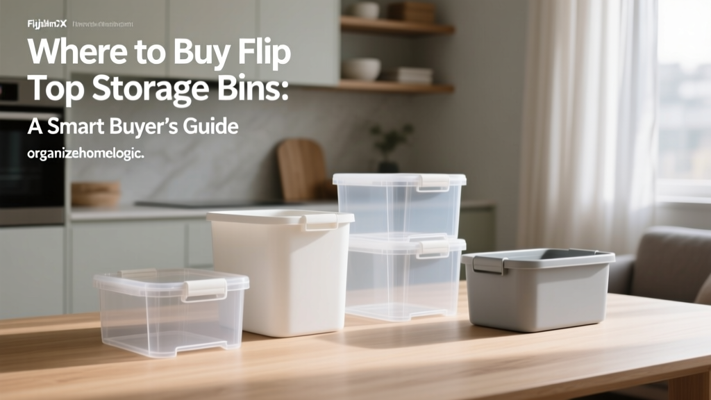 Where to Buy Flip Top Storage Bins: A Smart Buyer’s Guide