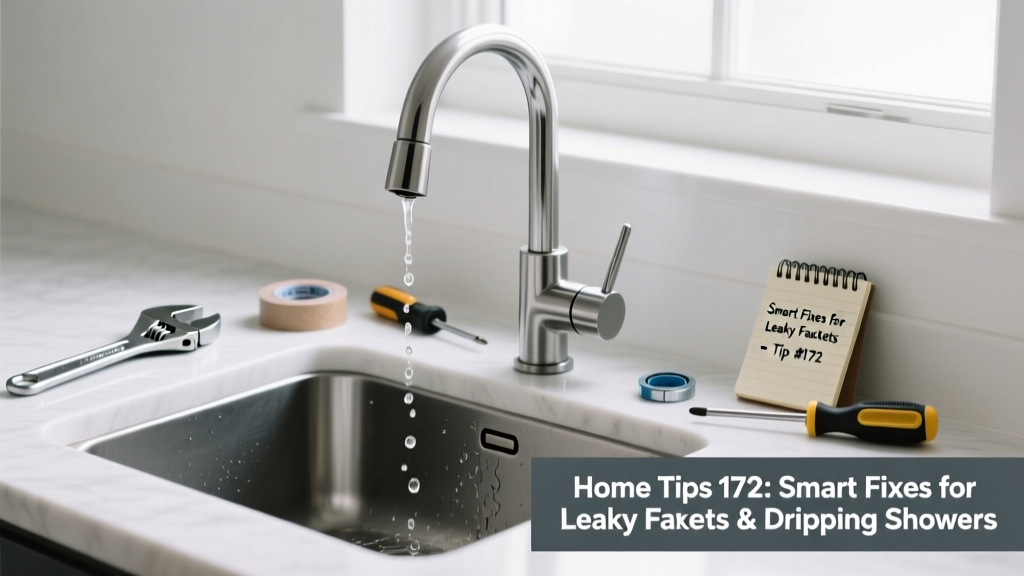 Home Tips 172: Smart Fixes for Leaky Faucets & Dripping Showers