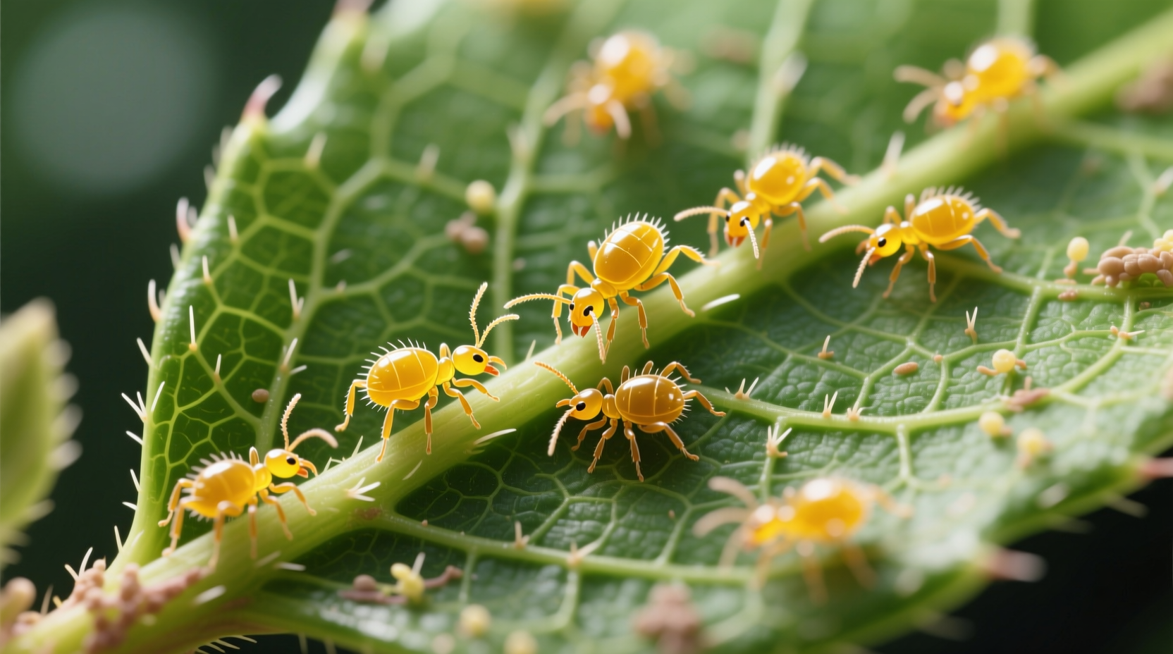 yellow mites on plants