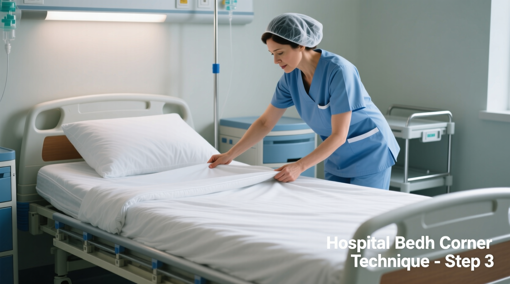 how to make a bed with hospital corners