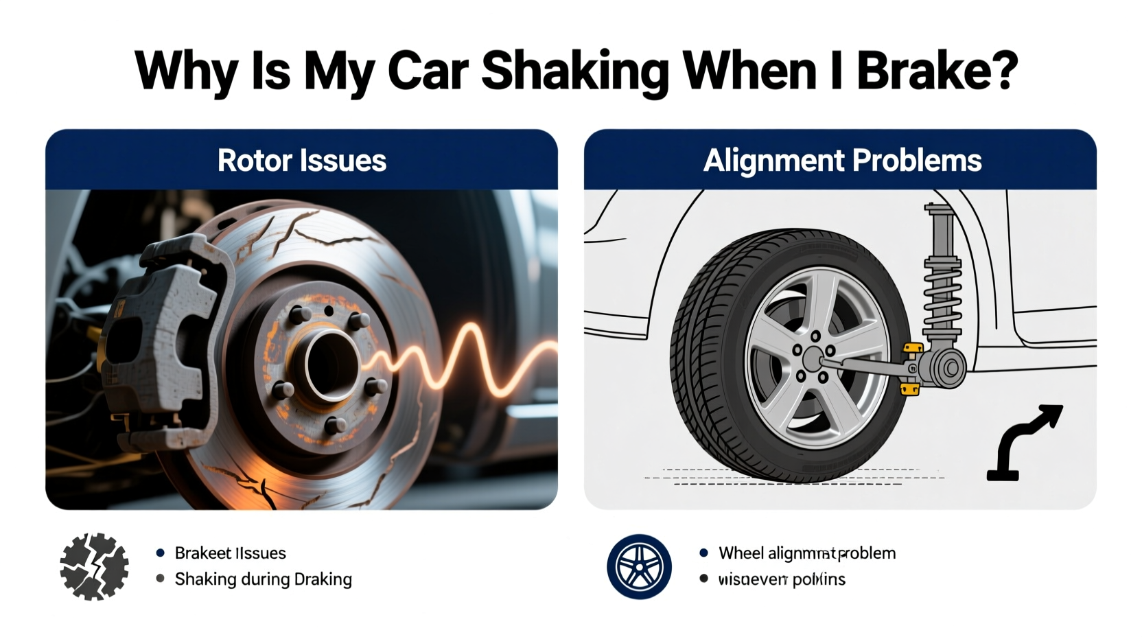 why is my car shaking when i brake rotor issues vs alignment