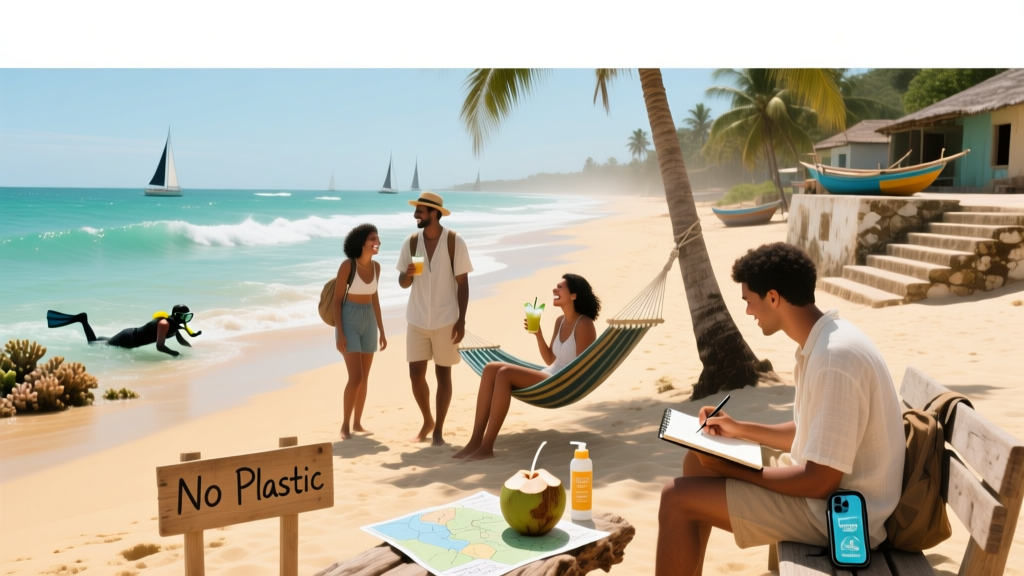 A pretty beach in Tofo, Mozambique