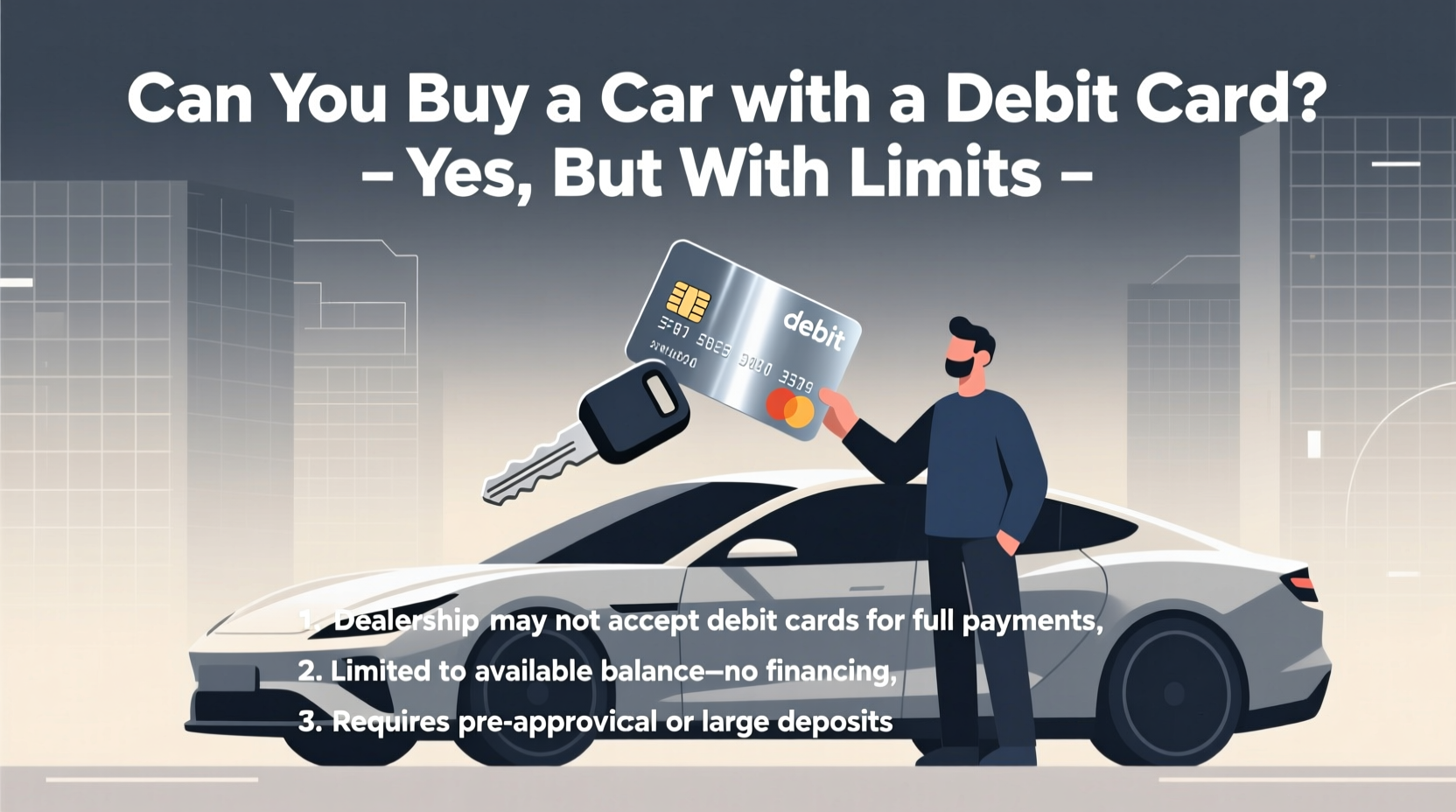 can you buy a car with a debit card