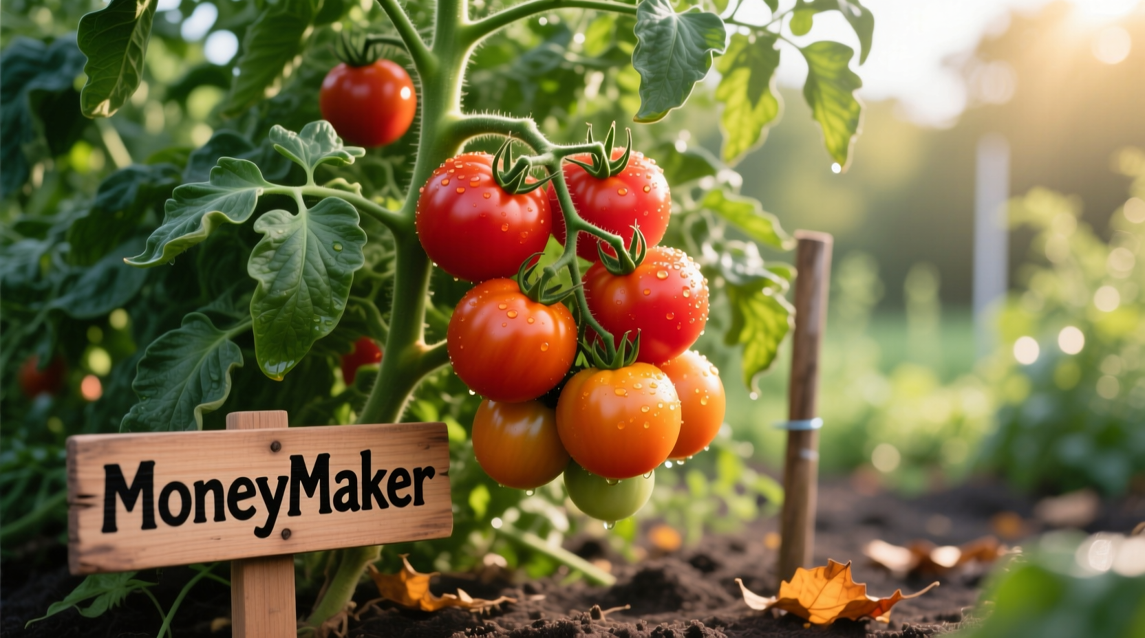 MoneyMaker tomato plant with ripe fruit