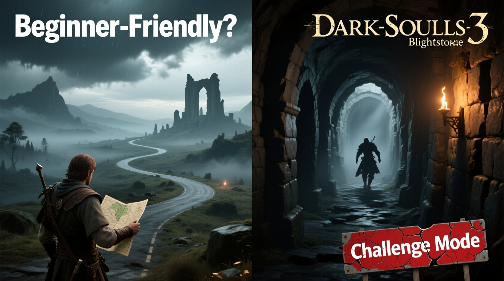 elden ring vs dark souls 3 is the open world format actually better for beginners