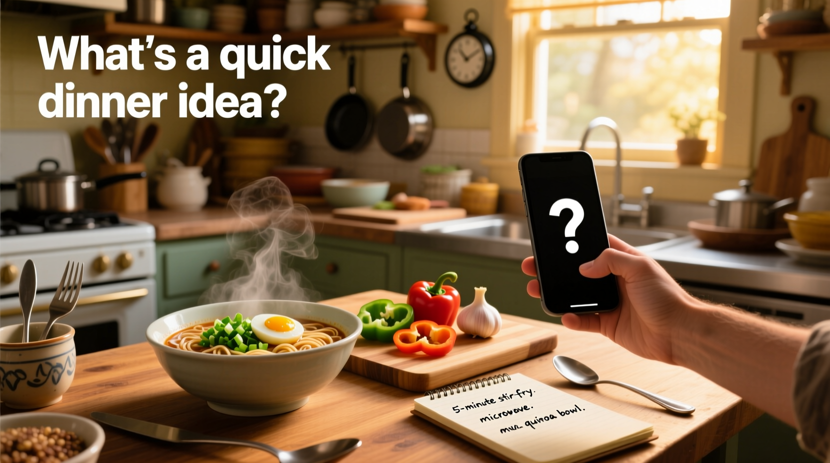 Ask and Answer Questions About Quick and Easy Meals: Science-Backed Kitchen Hacks