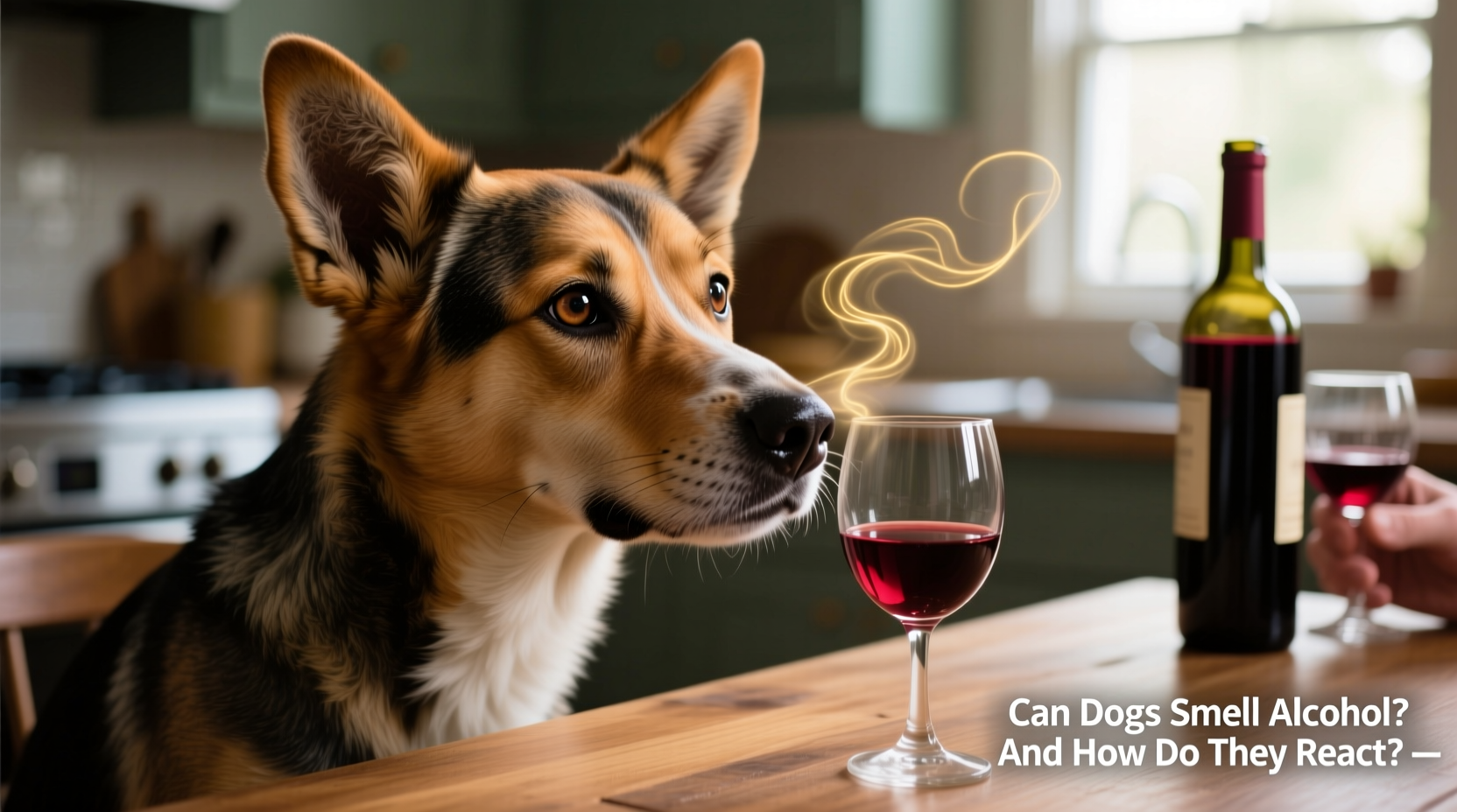 can dogs smell alcohol and do they react to it emotionally