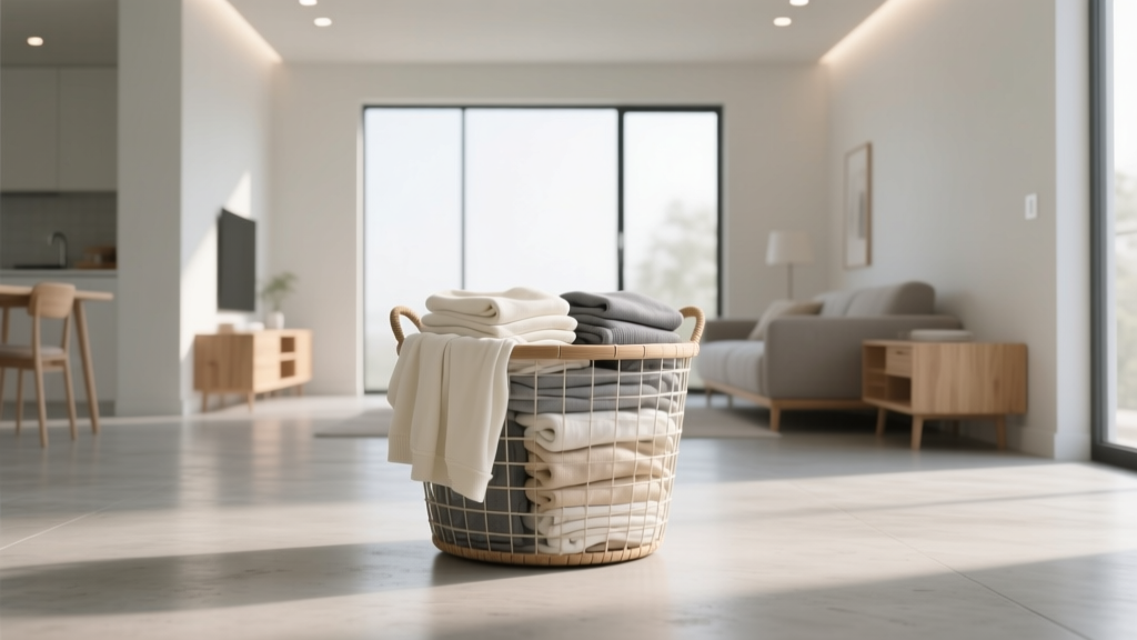 How We Use a Single Laundry Basket to Sort 4 Kids’...