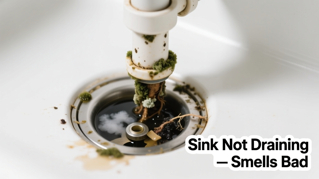 Sink Not Draining & Smells Bad: Quick Diagnosis
