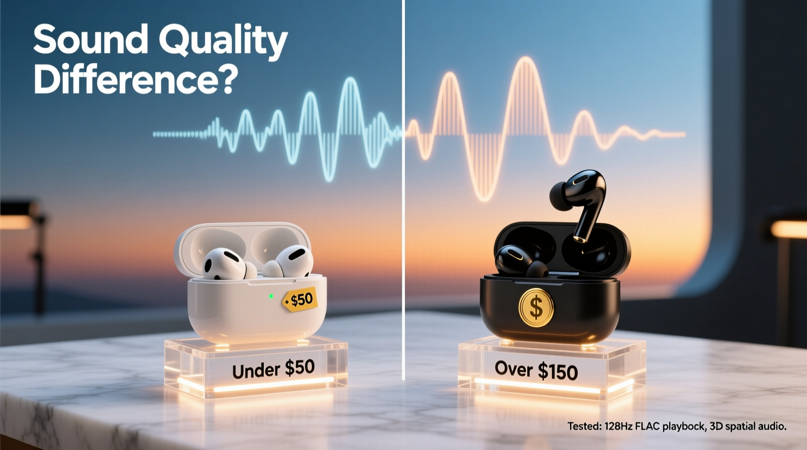 wireless earbuds under 50 vs over 150 is sound quality that different