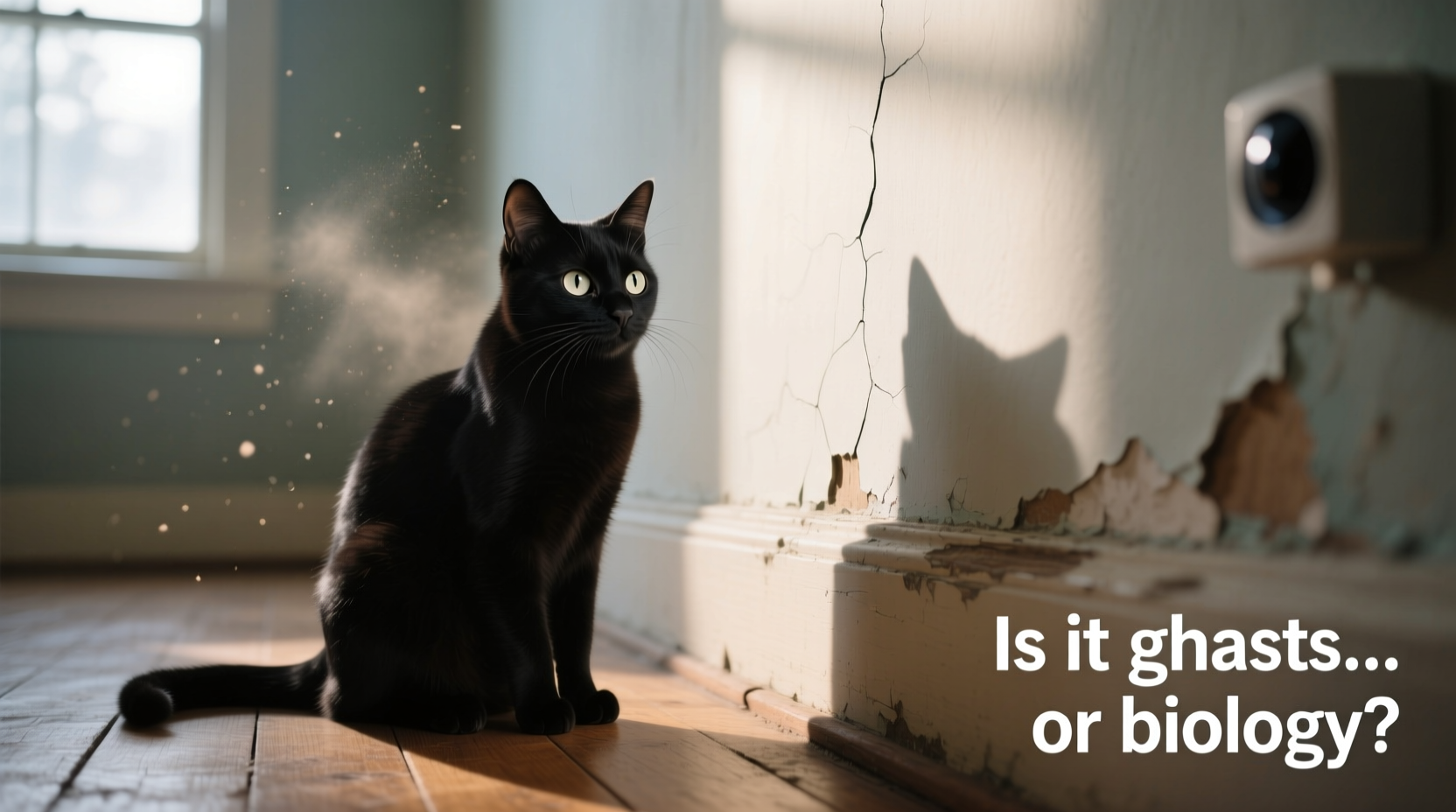 why does my cat stare at the wall is it ghosts or biology