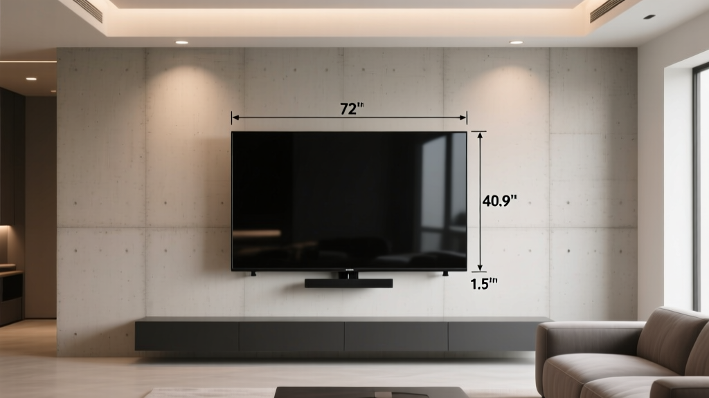 72 Inch TV Dimensions: Width, Height & Fit Guide