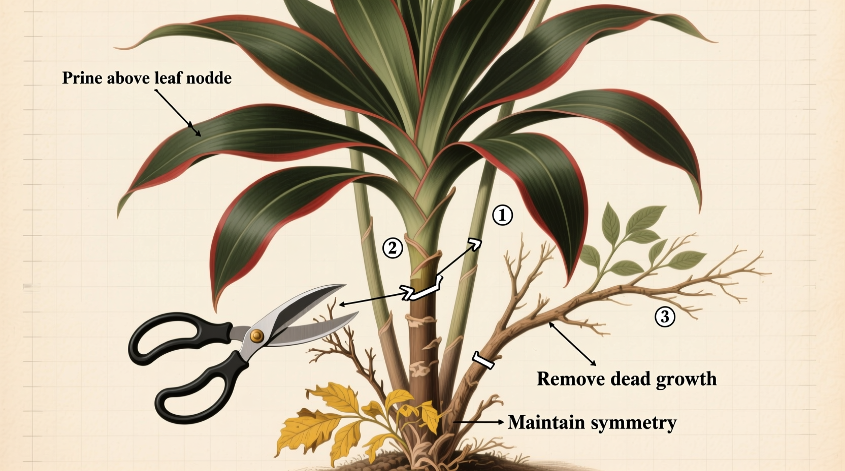 Prune Dracaena Marginata in 5 Steps | TheHomeSprouts