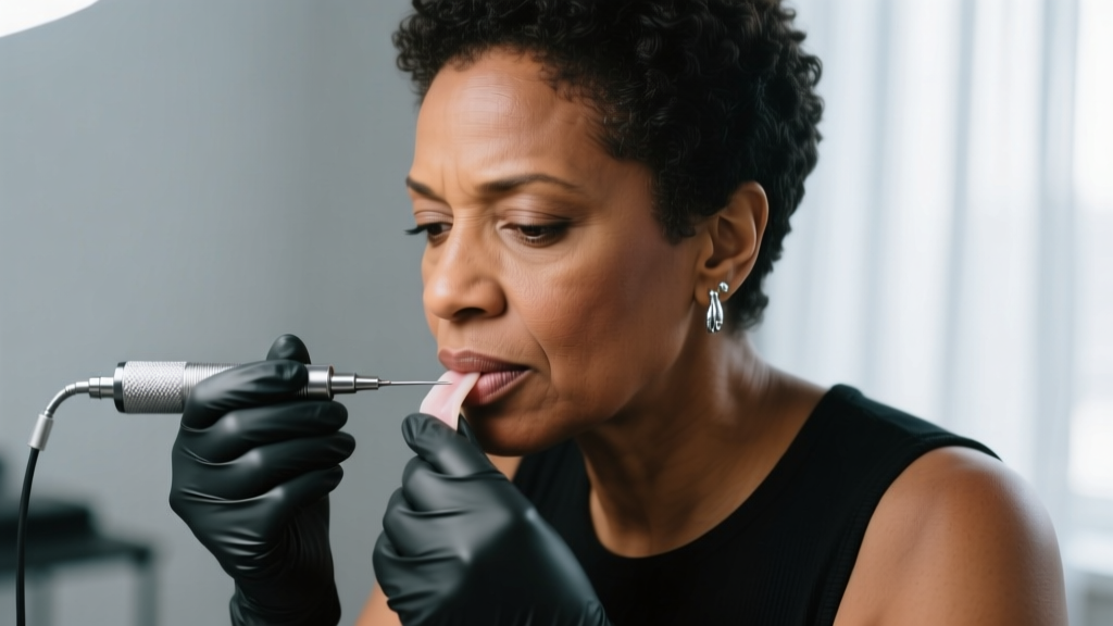 Close-up of a piercer