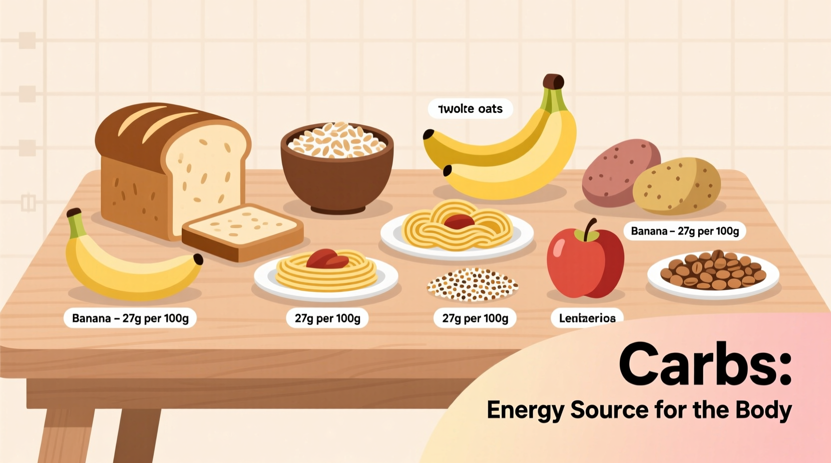 what foods contain carbs