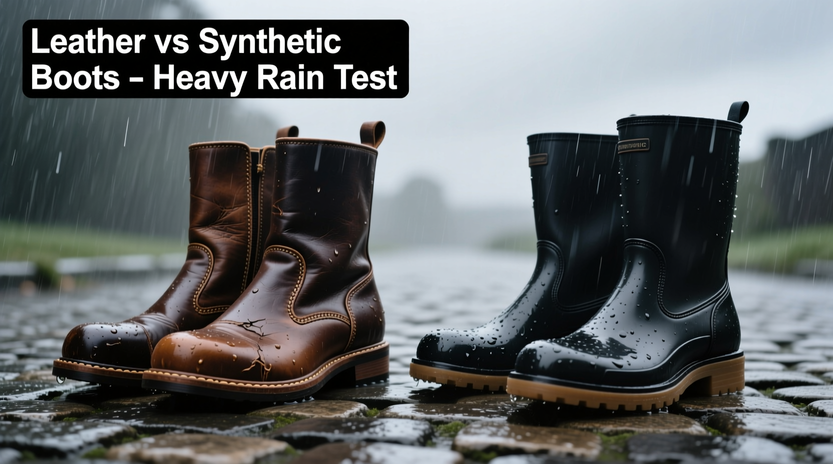 leather boots vs synthetic boots which holds up better in heavy rain