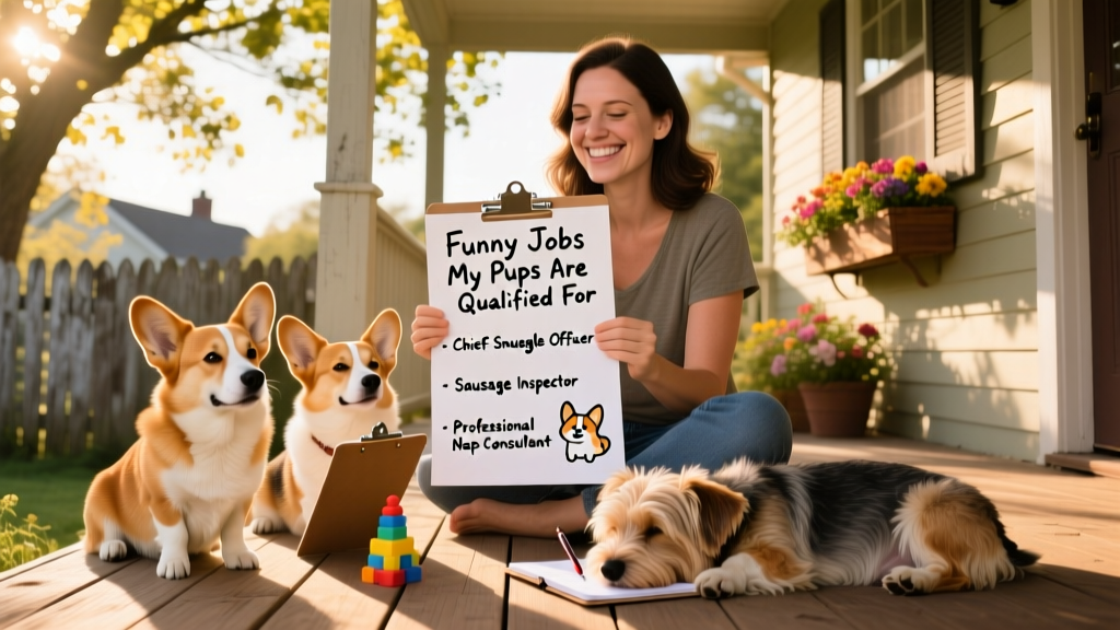 Dog Mom Lists Funny ‘Jobs’ Her Corgi and Other Pups Are Qualified For