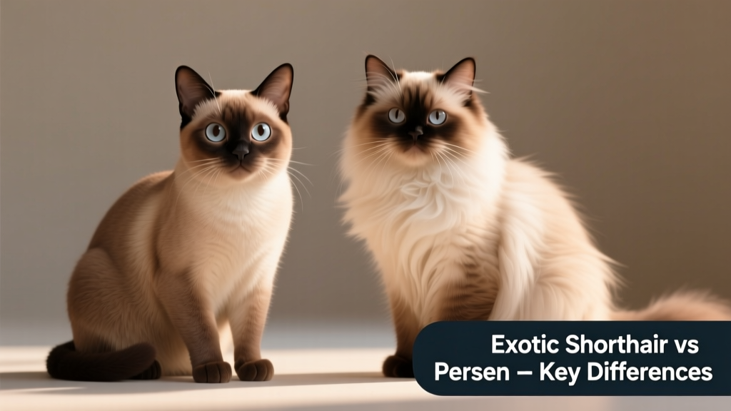 Exotic Shorthair Cat vs Persian Cat: Main Differences