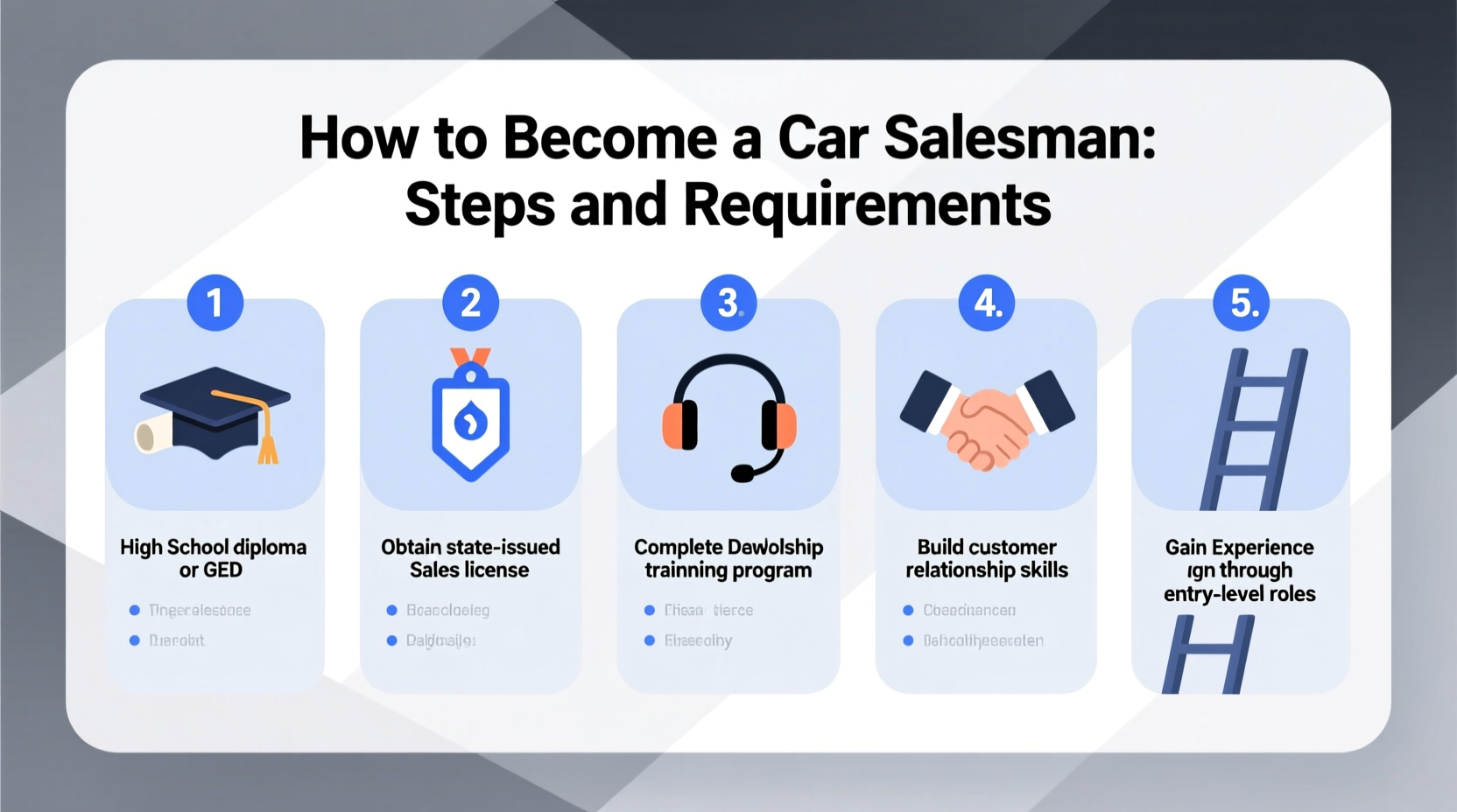 how to become a car salesman