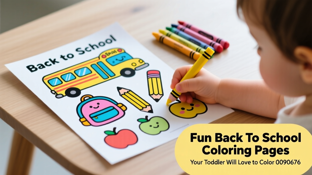 Fun Back-To-School Coloring Pages Your Toddler Will Love To Color — 25+ Printable Designs + Developmental Tips