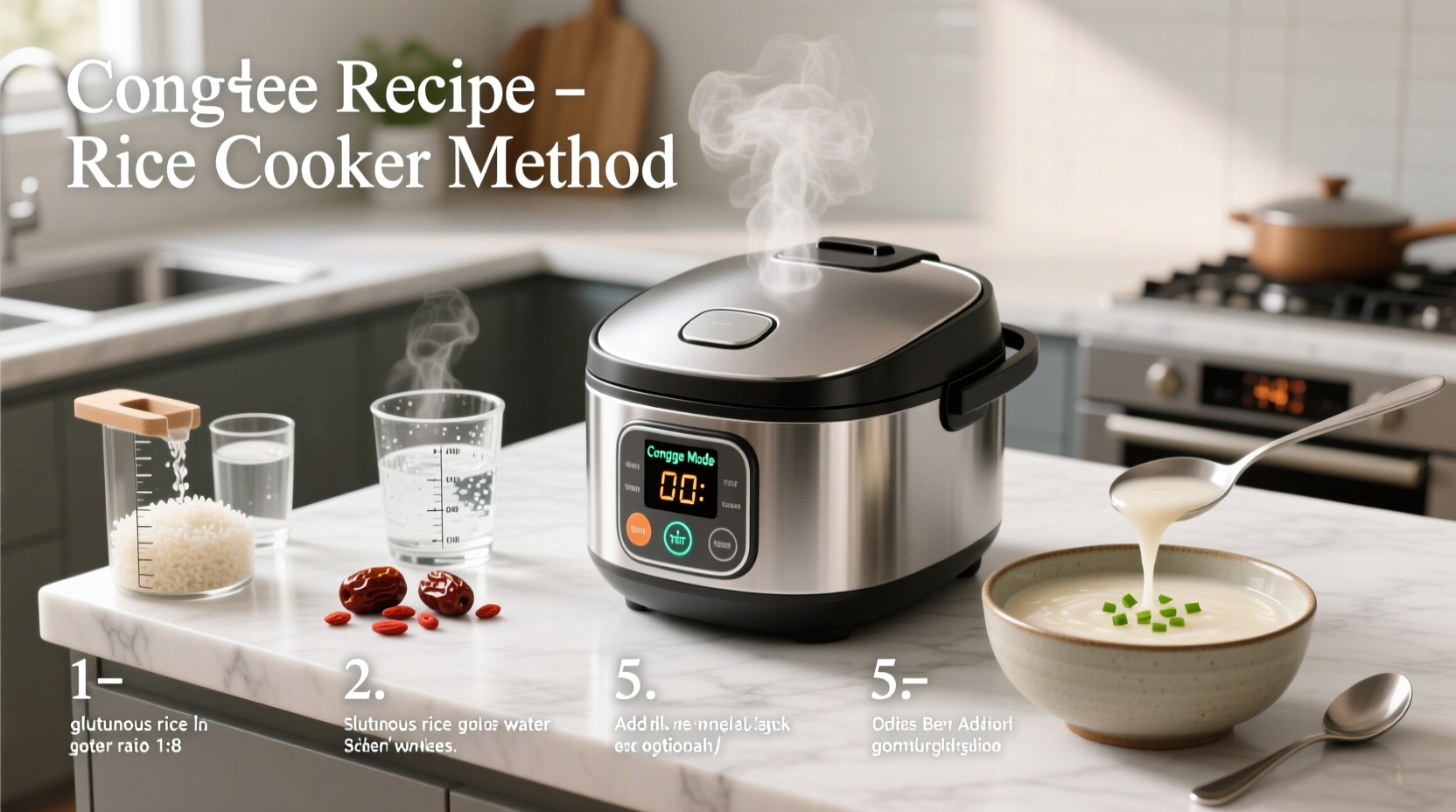 Perfect Rice Cooker Congee: Simple 1:6 Ratio Method