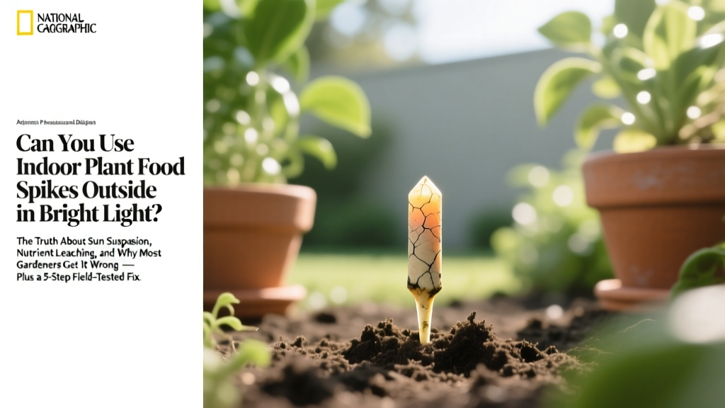 Indoor Plant Food Spikes Outside: Truth & Fix (2026)